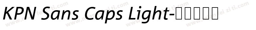 KPN Sans Caps Light字体转换